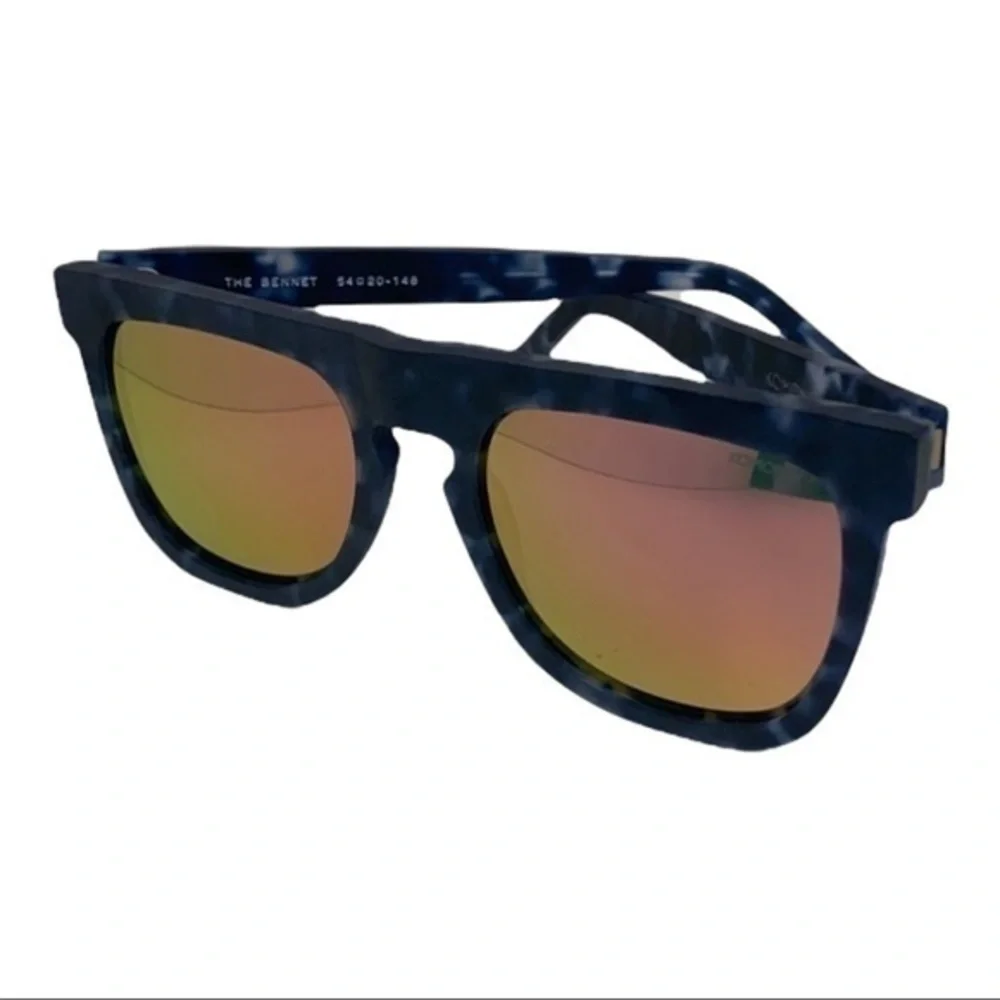 Komono Bennet Matte Indigo Demi Sunglasses blue